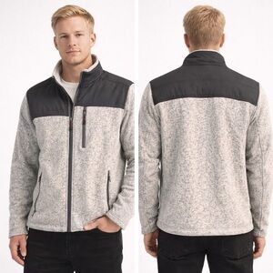 Free Country Men's Gray and Black Performance Jacket